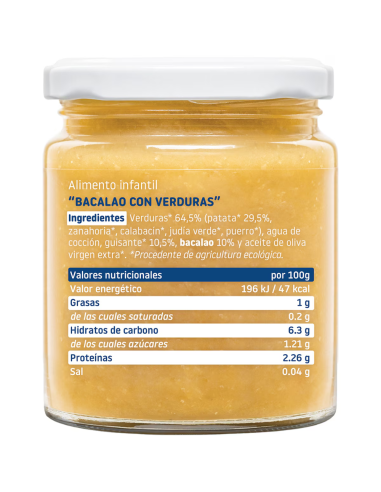 Tarrito bacalao con verduras | Smileat - Nappy.es