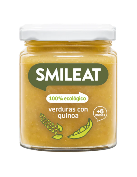 Tarrito de verduras con quinoa 230 gr | Smileat - Nappy.es