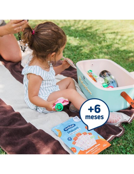 Oferta Smilado albaricoque y plátano ecológico 250g. (5 uds) +6M. Smil