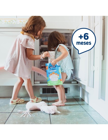 Oferta Smilado pera y melocotón ecológico 250g. (5 uds) +6M. Smileat