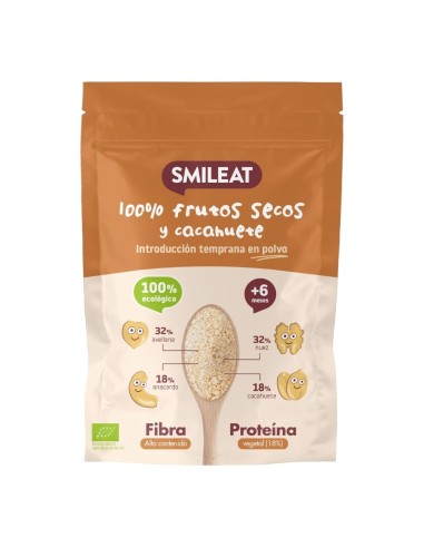 Oferta Mix frutos secos y cacahuete ECO 200g. +6M Smileat