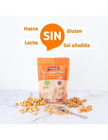 Oferta Mix frutos secos y cacahuete ECO 200g. +6M Smileat