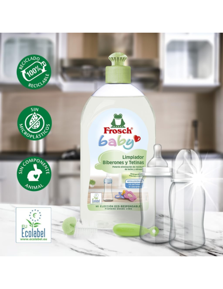 liquido-limpia-biberones-chupetes-500ml-frosch-baby-3.jpg – Uso en limpieza de biberones.