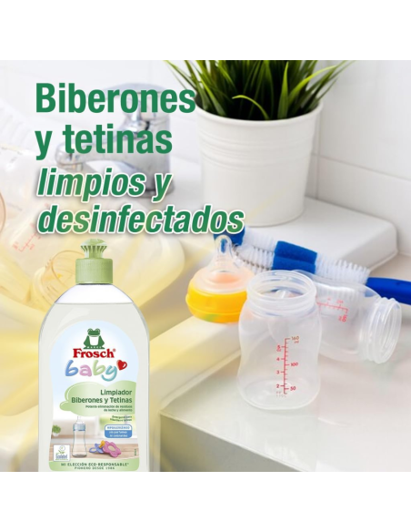 liquido-limpia-biberones-chupetes-500ml-frosch-baby-6.jpg – Vista frontal del limpiabiberones Frosch Baby 500 ml.