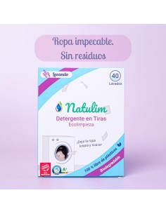 Detergente en tiras fragancia lavanda 40 lavados Natulim 2