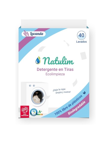 Detergente en tiras fragancia lavanda 40 lavados Natulim