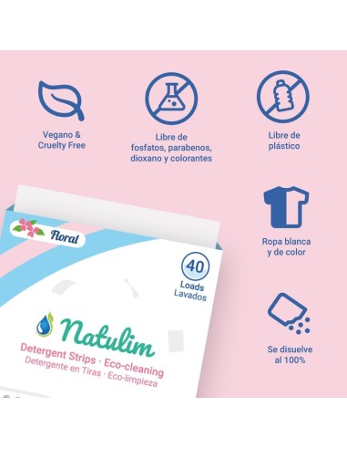 Oferta Detergente fragancia floral (40 lavados). Natulim | nappy.es
