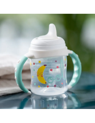 Taza anti-fugas punta blanda 150ml 6M+ Tigex