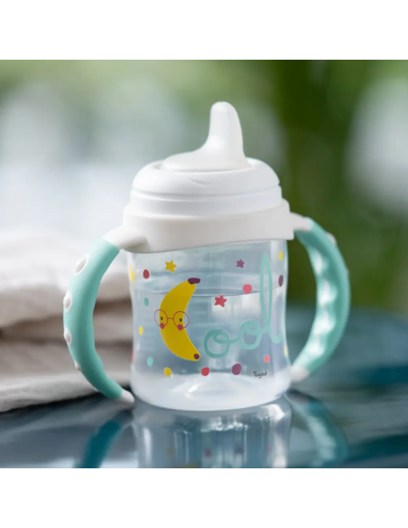 Taza anti-fugas punta blanda 150ml 6M+ Tigex