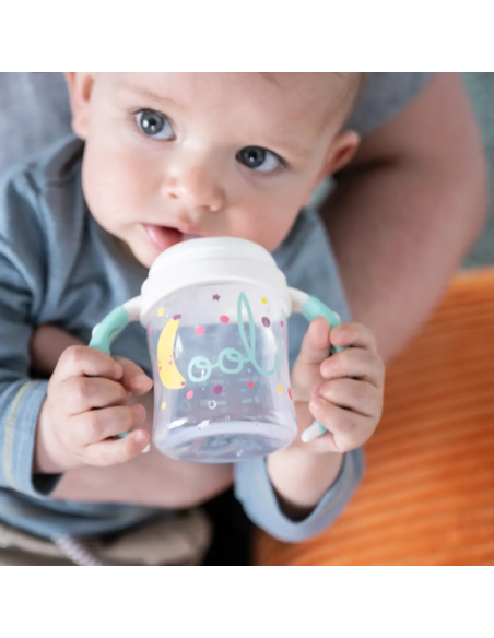 Taza anti-fugas punta blanda 150ml 6M+ Tigex