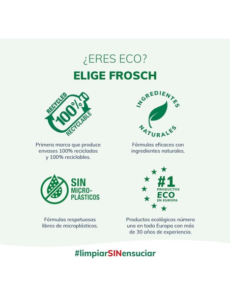 lavavajillas-concentrado-romero-750ml-frosch-7.jpg – Vista frontal del lavavajillas Frosch Romero 750 ml.