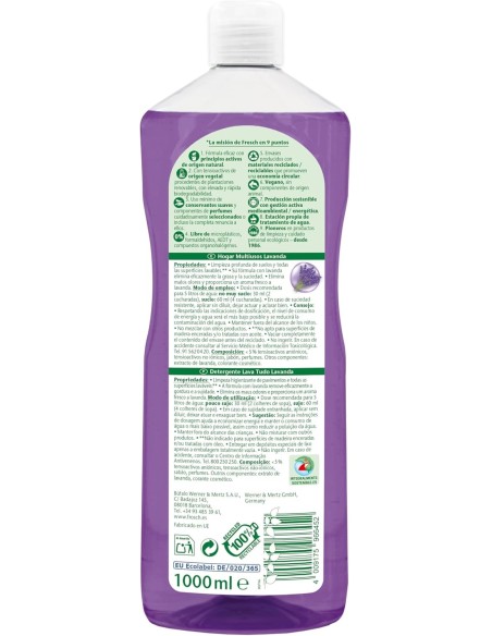 limpiador-multiusos-lavanda-1l-frosch-2.jpg – Vista trasera con ingredientes y modo de uso.