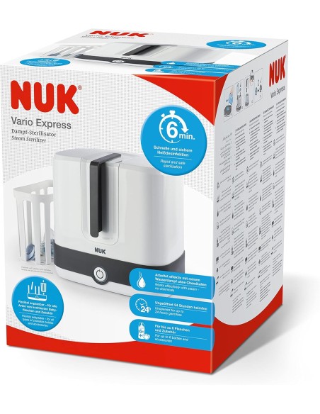 Esterilizador de biberones a vapor Vario. NUK