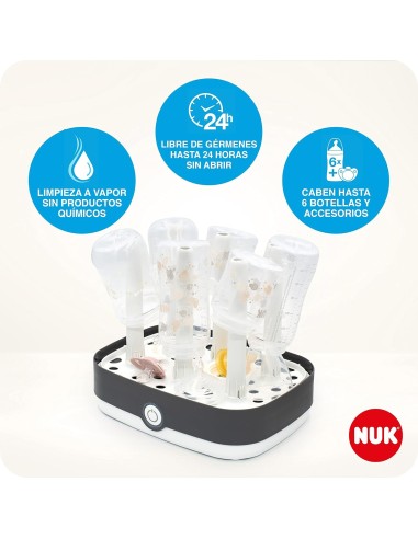 Esterilizador de biberones a vapor Vario. NUK