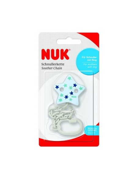 Cadena sujeta chupetes Tritan. NUK