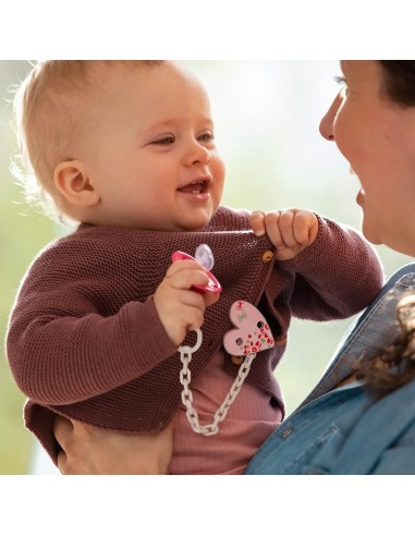 Cadena sujeta chupetes Tritan. NUK