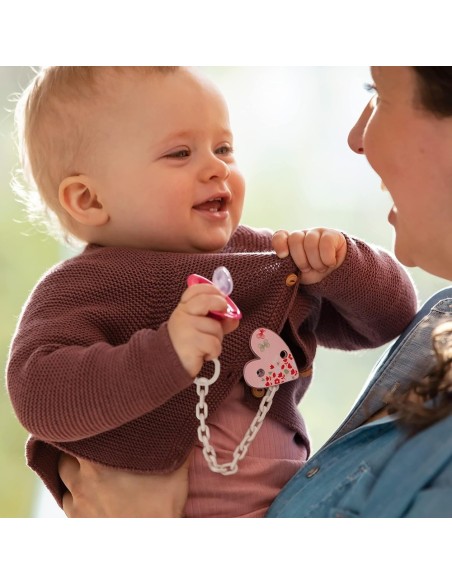 Cadena sujeta chupetes Tritan. NUK