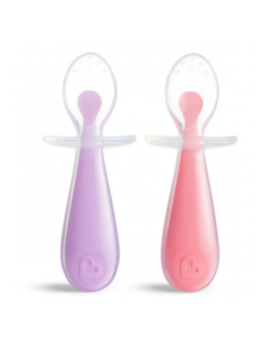 Pack de cucharitas de aprendizaje de silicona suave de Munchkin