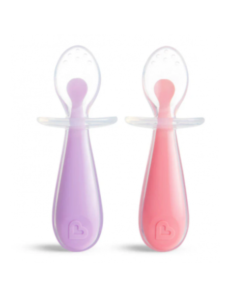 Pack de cucharitas de aprendizaje de silicona suave de Munchkin