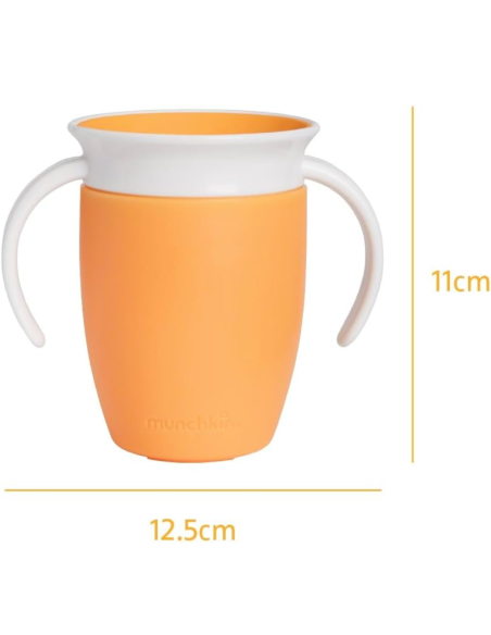 Taza antigoteo Miracle 360º con asas 200ml | Munchkin - Nappy.eS