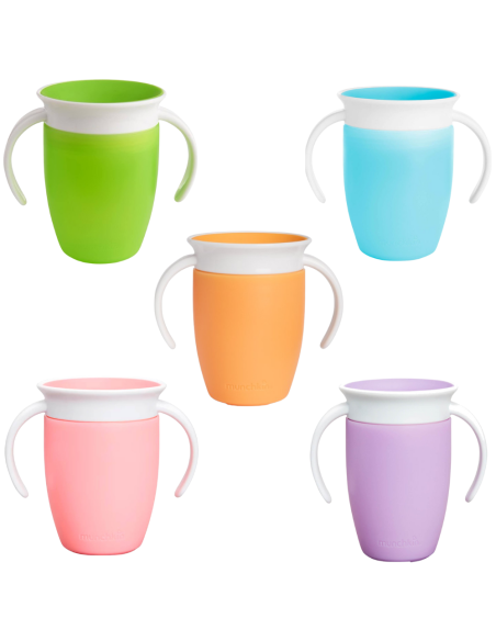 Taza antigoteo Miracle 360º con asas 200ml | Munchkin - Nappy.eS