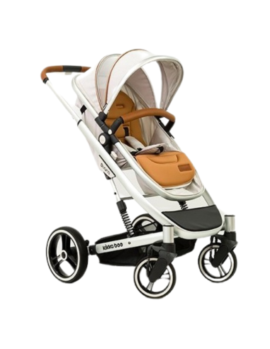 Silla de paseo gris melange con capazo | KikkaBoo - Nappy.es