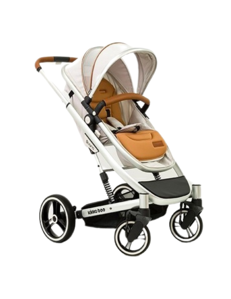 Silla de paseo gris melange con capazo | KikkaBoo - Nappy.es