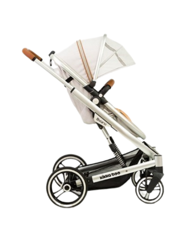 Silla de paseo gris melange con capazo | KikkaBoo - Nappy.es