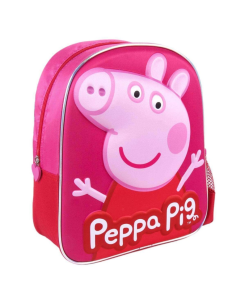 mochila-3d-peppa-pig-botella-disney-1.jpg – Vista frontal del diseño 3D de Peppa Pig. 2
