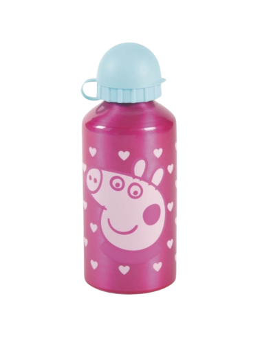 mochila-3d-peppa-pig-botella-disney-3.jpg – Vista lateral con botella incluida.