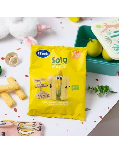 Oferta Snack de maíz y avena BIO 25g. +8M Hero Solo