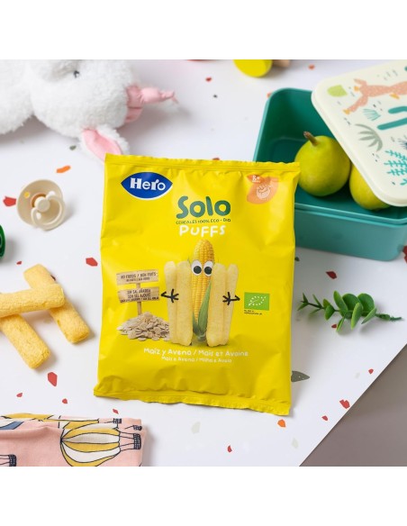 Oferta Snack de maíz y avena BIO 25g. +8M Hero Solo