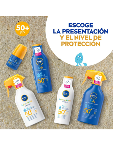 Roll-On Solar Sensitive SPF 50+ 50ml - NIVEA Sun Kids
