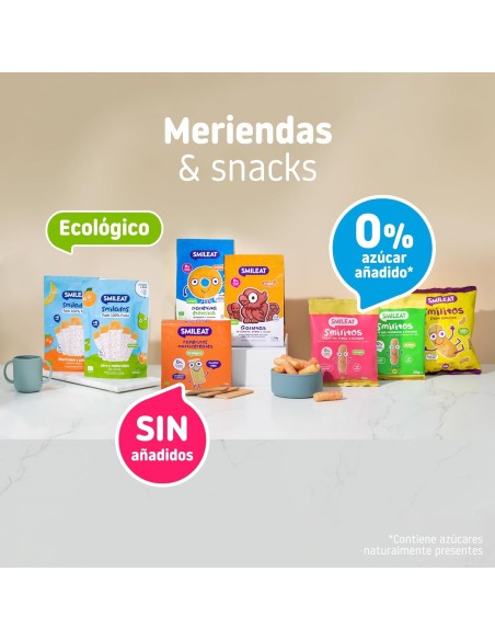 Oferta Panecillos de cereales con plátano y calabaza 60g. +8M Smileat