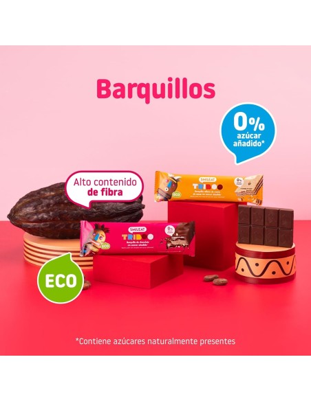 Oferta Barquillo TRIBOO recubierto de chocolate 40g. Smileat