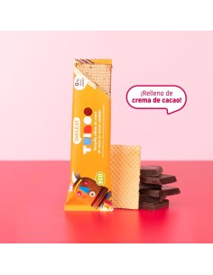 Oferta Barquillo TRIBOO relleno de crema de cacao 30g. Smileat 2