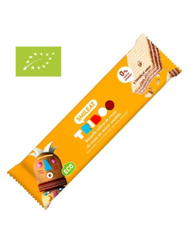 Oferta Barquillo TRIBOO relleno de crema de cacao 30g. Smileat