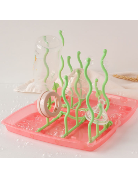 Escurre biberones color rosa | Kiokids - Nappy.es