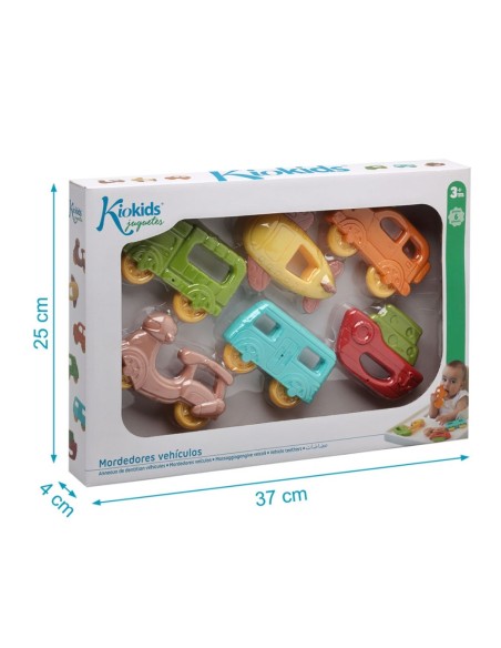 Oferta Juguetes mordedores vehículos 36X24 cm. +3M Kiokids