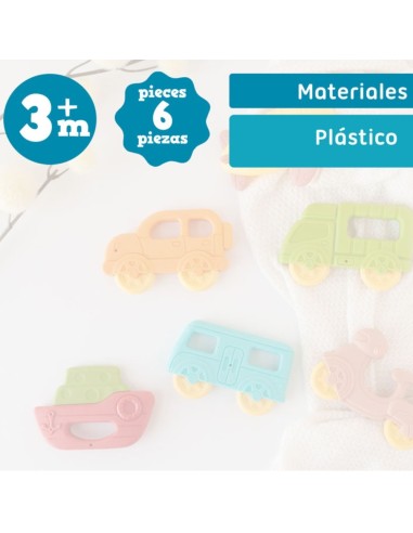 Oferta Juguetes mordedores vehículos 36X24 cm. +3M Kiokids
