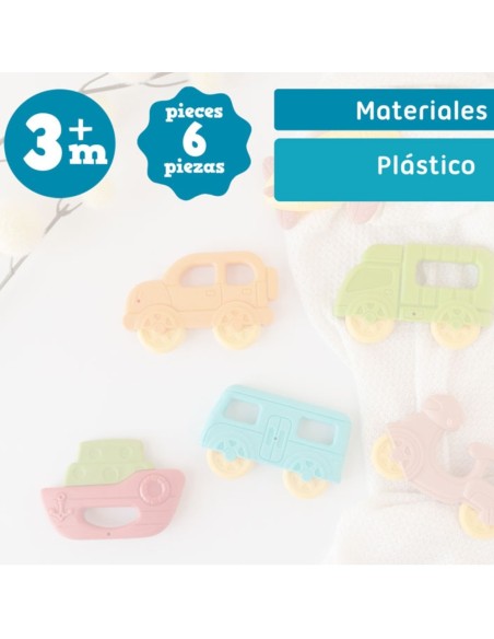 Oferta Juguetes mordedores vehículos 36X24 cm. +3M Kiokids