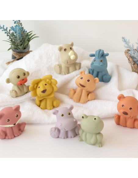 Set 9 animalitos anti-moho para baño 3m+ Kiokids