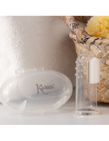 Cepillo de dientes y encías de silicona | Kiokids - Nappy.es