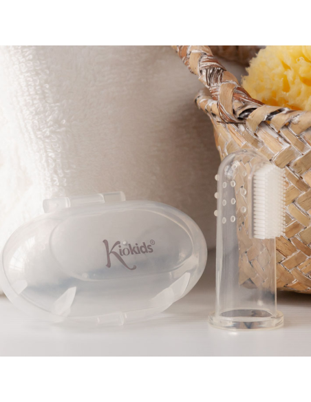 Cepillo de dientes y encías de silicona | Kiokids - Nappy.es