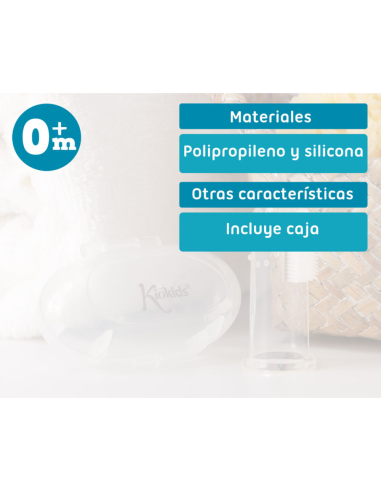 Cepillo de dientes y encías de silicona | Kiokids - Nappy.es