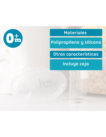 Cepillo de dientes y encías de silicona | Kiokids - Nappy.es