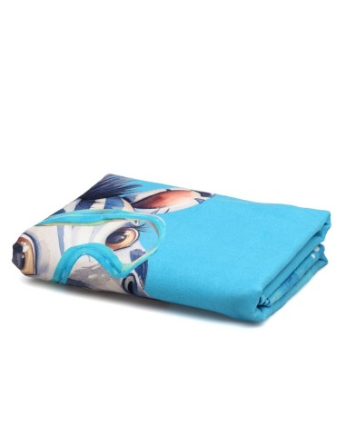 Oferta Toalla de playa de microfibra cebra-pájaro 150X75cm. Kiokids