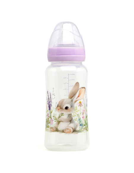 Biberón anticólicos color morado 360ml | Kiokids - Nappy.es
