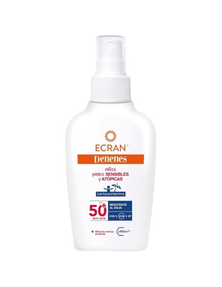 Oferta Leche Protectora Solar  SPF50+. 100ml Ecran Denenes