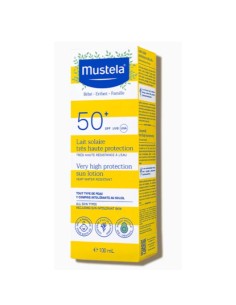 leche-solar-spf50-100ml-mustela-1.jpg – Vista frontal del envase. 2